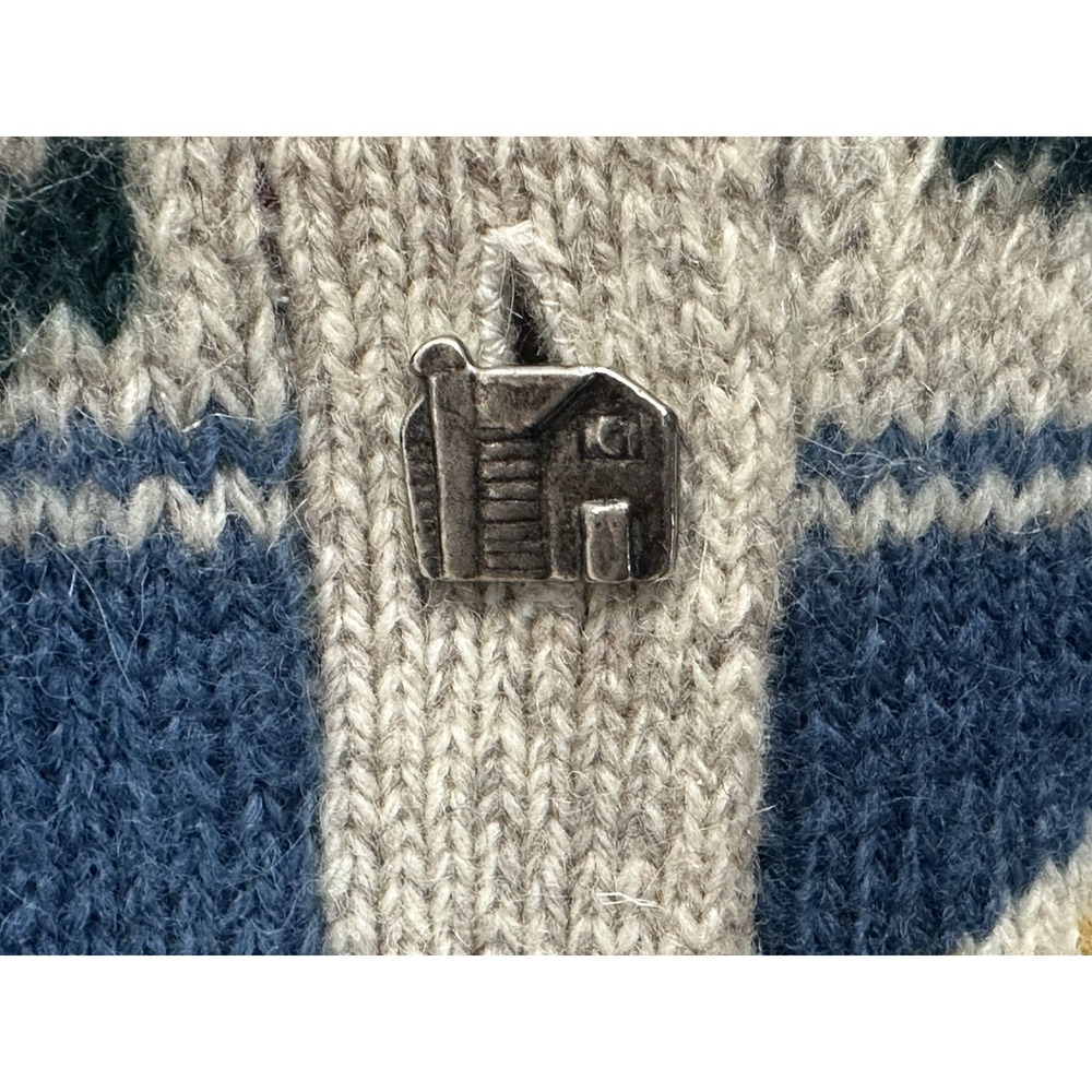 Vintage Charter Club Petite Medium Women's Wool Goose Cardigan Cottagecore - Picture 9 of 10
